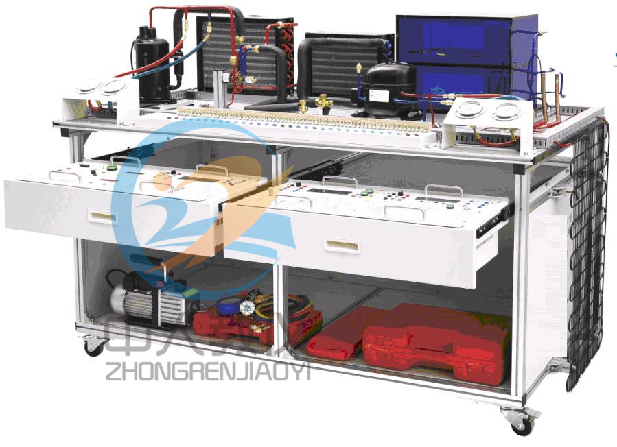 现代制冷与空调系统技能实训装置,现代制冷制热实训考核鉴定装置